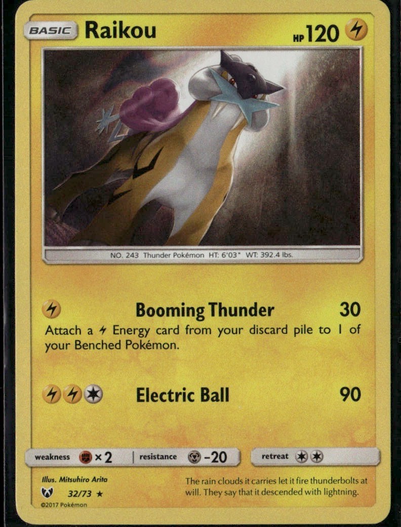 raikou pokemon card TCG: Enhanced 2 Pack Blister clear acrylic holder that perfectly accentuates the stunning visual design and character artwork Raikou (13)/64 - Unlimited Holofoil