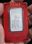 2018 Pamp Suisse Lunar Series Year of the Dog 1oz .999 Fine Silver Bar in Assay