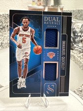 2024-25 Panini Silhouette - Dual Materials Immanuel Quickley #DMA-QUI (MEM)