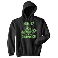 Here to Shamrock Hoodie Funny St Patricks Day Shirt Cool Outfit for Parade Fun