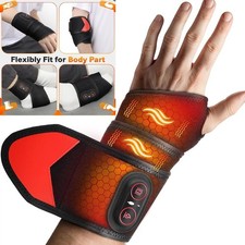 Cordless Hand Wrist Heating Wrap Red Light Therapy for Carpal Tunnel Relief Pain