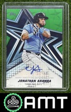 Jonathan Aranda 2026 Topps 53/99 Baseball Stars Auto Green Rays