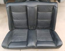 1984-92 Bmw E30 318i 325i Convertible Black Leather Vinyl Rear Foam Bench Seat