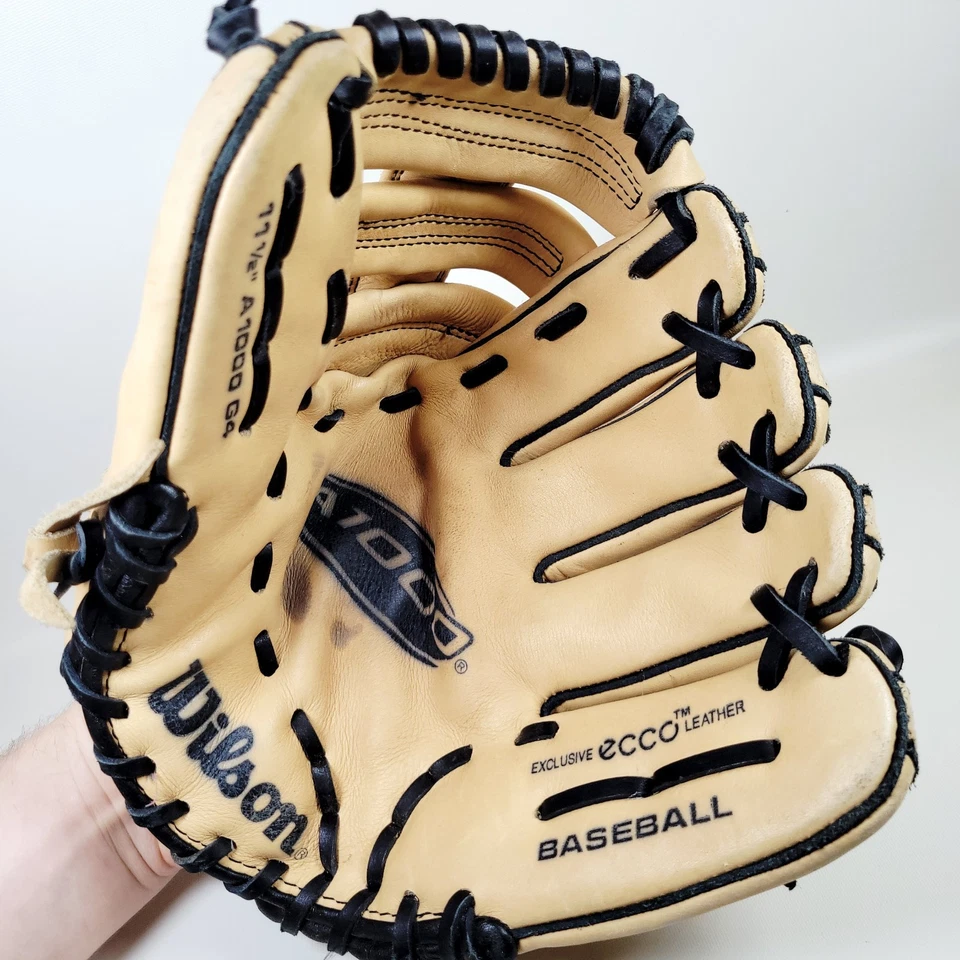 "Guante de béisbol Wilson A1000 G4 11,5"" Ecco Game cuero derecho A1000 11,5 mlb" Foto 3 de 4