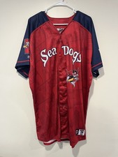 #44 Game Issued Portland Sea Dogs Marvel Defenders Of The Diamond Jersey