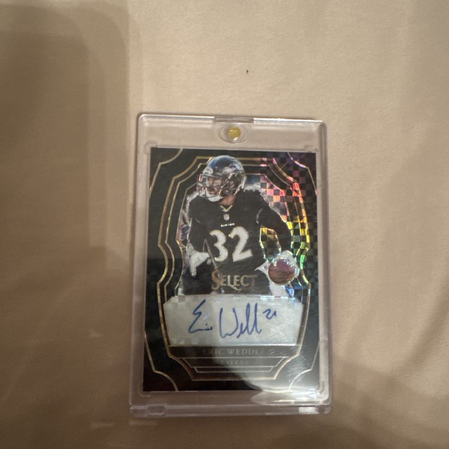 2017 Select Eric Weddle Black Finite 1/1 Auto Ravens One of One