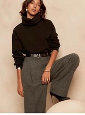 Black Banana Republic Cowel Neck Sweatshirt Size Small NWT