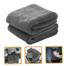 2Pcs Shiny Wipes Shower Cleaning Cloths - Absorbent Reusable Towel for Car &Home