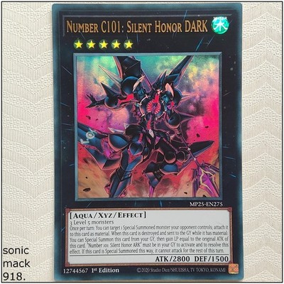Number C101: Silent Honor DARK - MP25-EN275 - Ultra Rare 1st Edition Yugioh