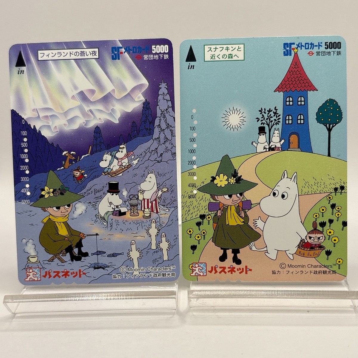 Moomin Snufkin SF Metro Card Passnet Anime Japan Limited Very Rare