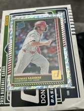 Thomas Saggese 2025 Donruss RATED ROOKIE Rockets Parallel #30 CARDINALS