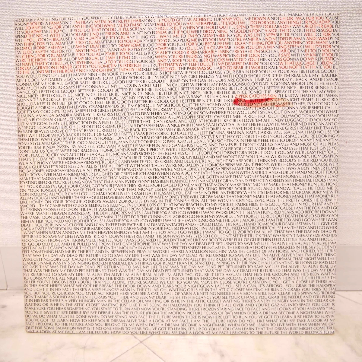 alice cooper zipper catches skin products for sale | eBay