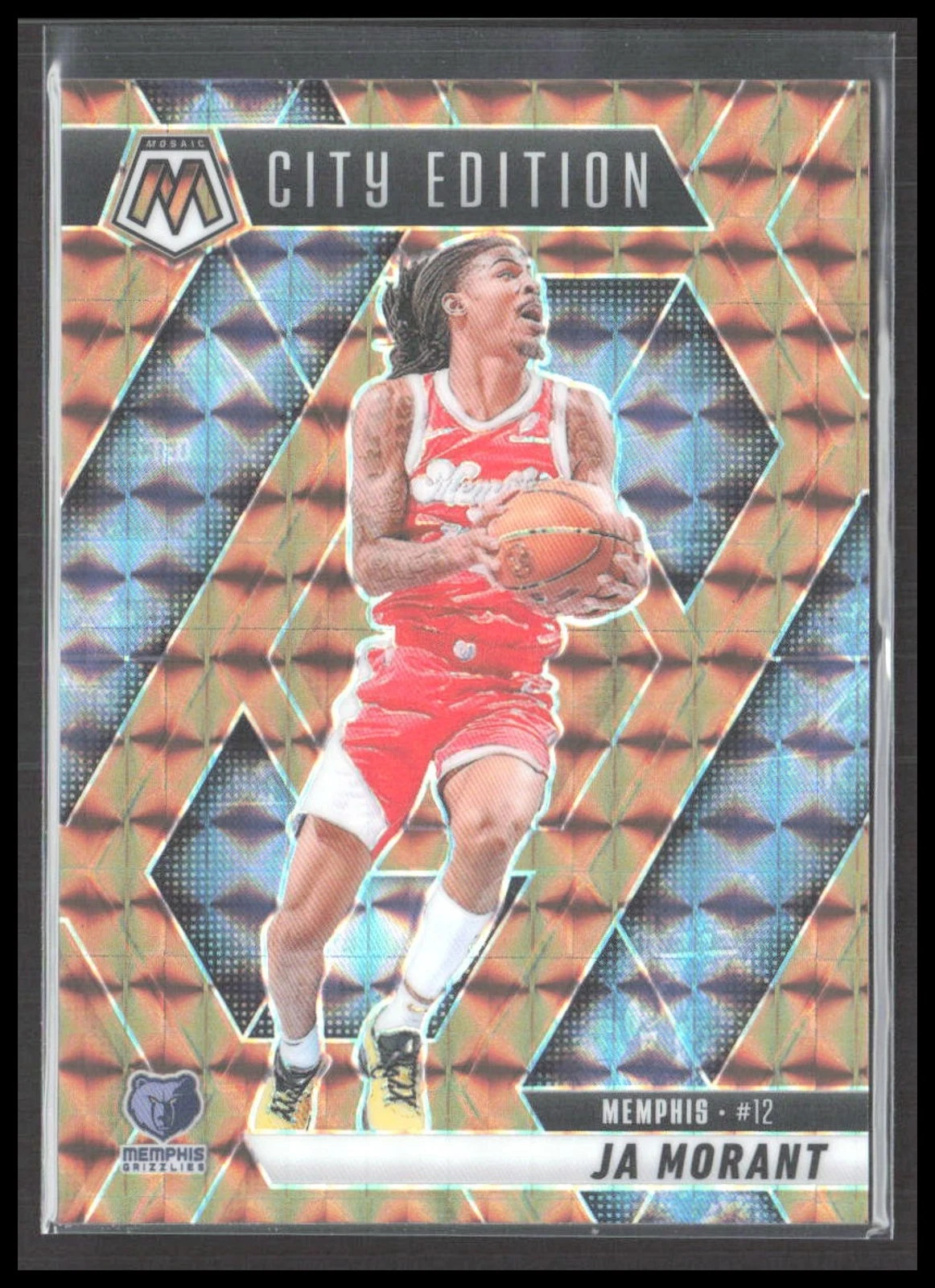 2024 Panini Mosaic Ja Morant Bronze /75 #281 City Edition Grizzlies