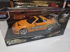 Jada Toys - Fast and Furious Brian's Car Toyota Supra 1995, Scale 1:24 - Orange