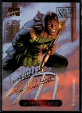 1994 Fleer Marvel Masterpieces Hildebrandt #104 Scarecrow Gold Foil Signature