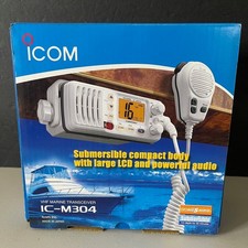 ICOM IC-M304 VHF MARINE TRANSCEIVER FORCE 5 AUDIO GREY NEW NO INSTRUCTION MANUAL