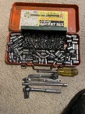 1/4" Drive Sockets & Accessories Mixed Brands & Sizes S-k-craftsman & More Lot
