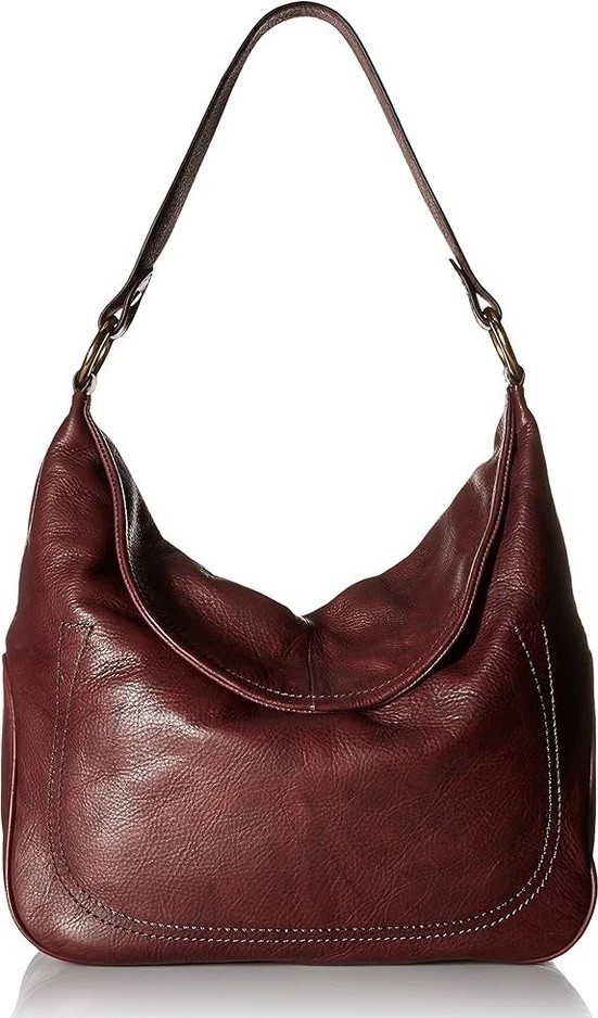 $348 NWOT FRYE Campus Large Rivet Leather Hobo Shoulder Bag  display picture 1