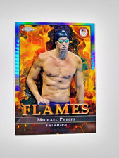 2024 Topps Chrome Flames Olympic & Paralympic Team Phelps #F-9