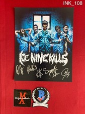 Ice Nine Kills band signed 8x10 photo Spencer Charnas Beckett Horrorwood