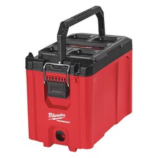 Milwaukee Tool 48-22-8422 Packout Compact Tool Box, Polypropylene, Black/Red,