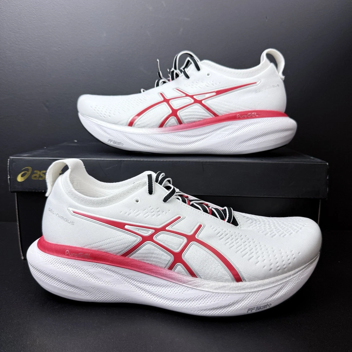 ASICS GEL-NIMBUS ゲルニンバス25 赤＆白　海外限定　27cm Asics Gel Nimbus 25 Anniversary Pack for sale | eBay