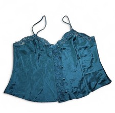 Vintage Victoria Secret Gold Label 90  s Camisole Top Satin Lace Detailing Size L