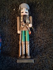 Wooden Christmas Nutcracker, 16 inches Hunter...