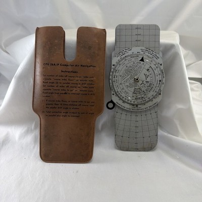 Vintage CPU 26A/P Computer Air Navigation With Sleeve Pocket