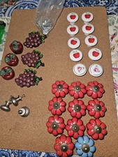Lot of 30 Miscellaneous Drawer Pull Cabinet Knobs Handles With Some Screws
