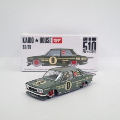 Mini GT Kaido House Datsun 510 Pro Street S1/01 OG Green KHMG001