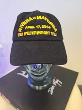 Rivera MAYORGA April 17  2004 BOXING baseball BLACK Hat Deadstock WBA Rare   HTF