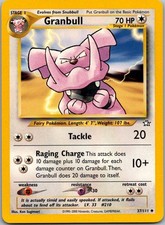 Granbull 37/111 Uncommon Neo Genesis Pokemon Unlimited Near Mint