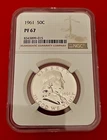 1961 Franklin Silver Half Dollar NGC Graded PF67 - .3617 Ounce Silver