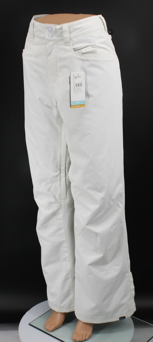 ROXY BACKYARD SKI PANTS WOMENS TROUSERS XL WHITE ERJTP03056 RRP