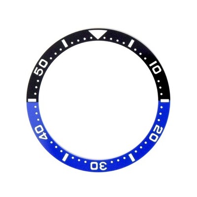 SKX007/SRPD Flat Ceramic Bezel Insert - Lumed - SKX007 Style - Black, Blue & Whi