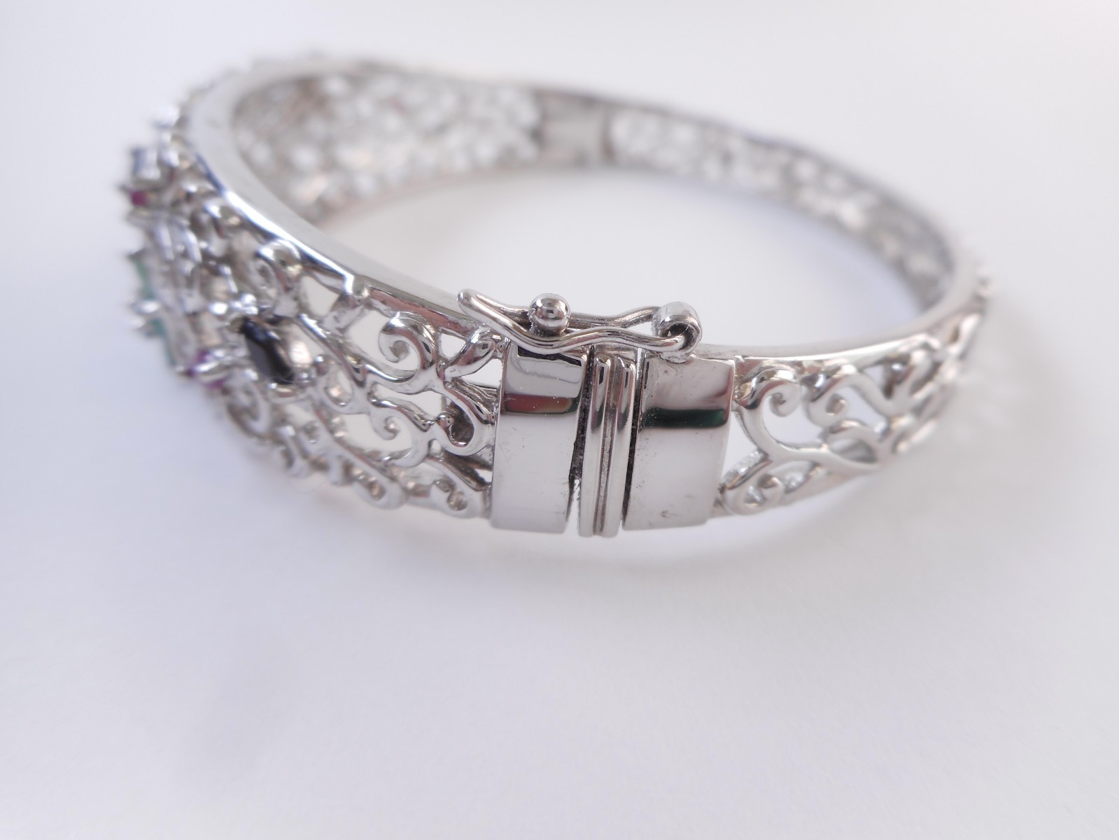 Ross Simons Sterling Silver Flower Ruby Emerald S… - image 12