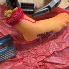 Tobin Bell Saw autographed signed severed foot prop Jigsaw Beckett COA — photo 6
