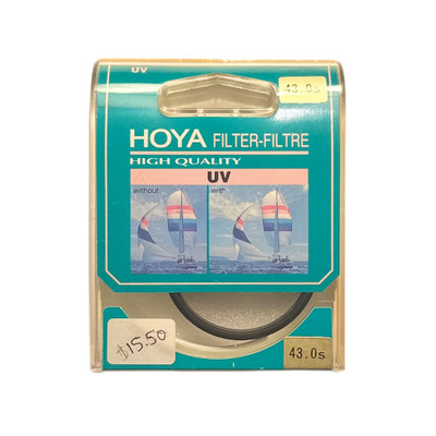 HOYA 43mm UV Lens Filter New Open Box Protective Glass