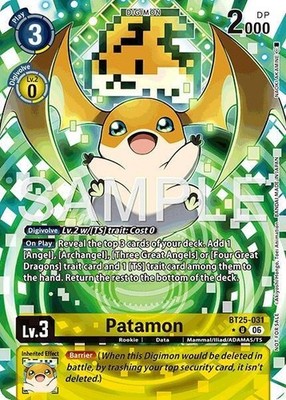 Patamon Full Art Foil - BT25-031 NM - Digimon TCG