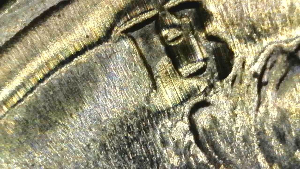 1989 P 50C KENNEDY HALF *TRUE* DOUBLESTRUCK/ BROADSTRUCK ERROR LOOKS OFF CENTER - Image 3 of 4
