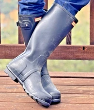 Hunter 17 "  tall Rubber Boots Mens Size 12 Rubber Boots
