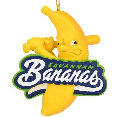 Tree Buddees x Savannah Bananas Logo Baseball Ornament Ball Sports Georgia Game