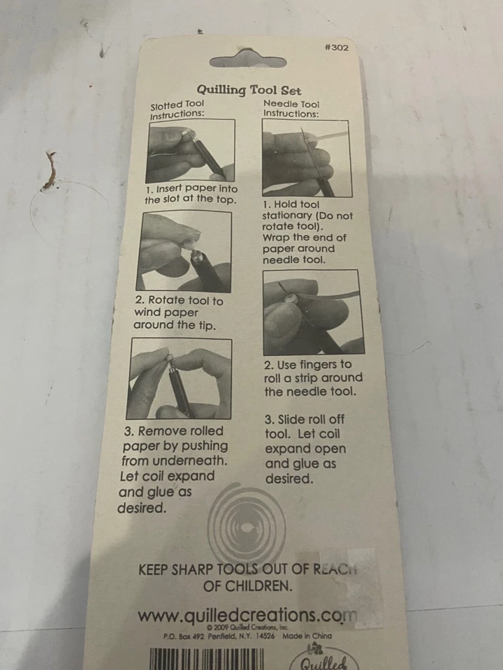 NUEVO JUEGO de herramientas de acolchado ranuradas + agujas de Quilled Creations Foto 4 de 4
