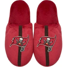 TAMPA BAY BUCCANEERS SLIPPERS TEAM STRIPE - MEN - NFL - FREE SHIP!