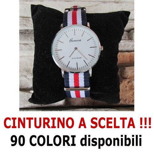 Montre Femme Geneva – Boîtier Et Bracelet Métal Noir – Cadran Blanc – Neuf Sans étiquette