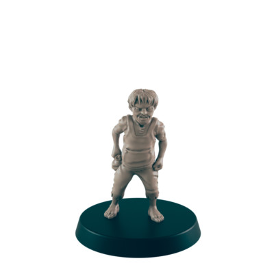 Half Orc Kid Bully - Everyday Folk - Minis - EC3D - - Dungeons & Dragons - RPG -