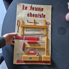 jouet ancien Gégé Montbrizon " LE JEUNE EBENISTE " environ 1960