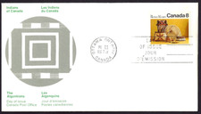 🍁Canada   #566    Algonkians Artifacts      Brand New  1973  First Day Cover