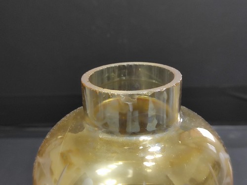 Boccia di vetro per Lampadario Lume Lampada Paralume Glass Bowl Ø Foro 5,5 cm - Foto 11 di 16